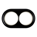 Elhard - Marco doble retro de cerámica para pared, negro