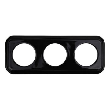 Elhard - Marco retro cerámico triple negro