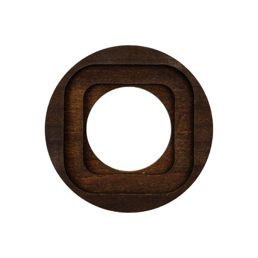 Elhard - Marco retro sencillo de madera oscura