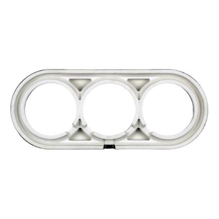 Elhard - Marco retro triple de cerámica para pared, negro