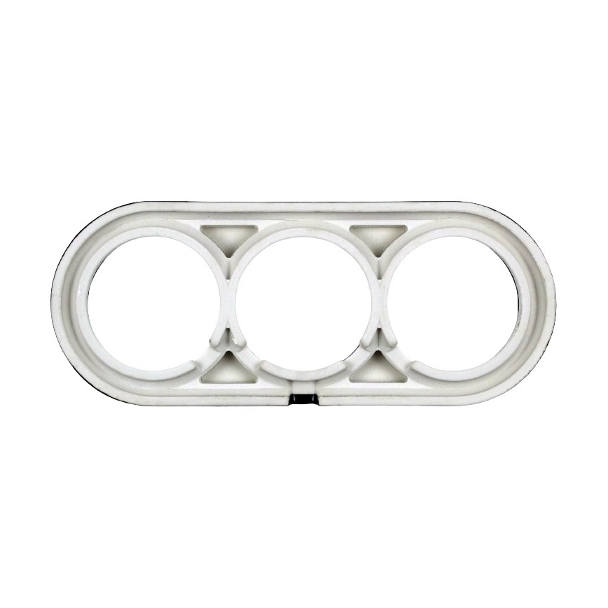 Elhard - Marco retro triple de cerámica para pared, negro