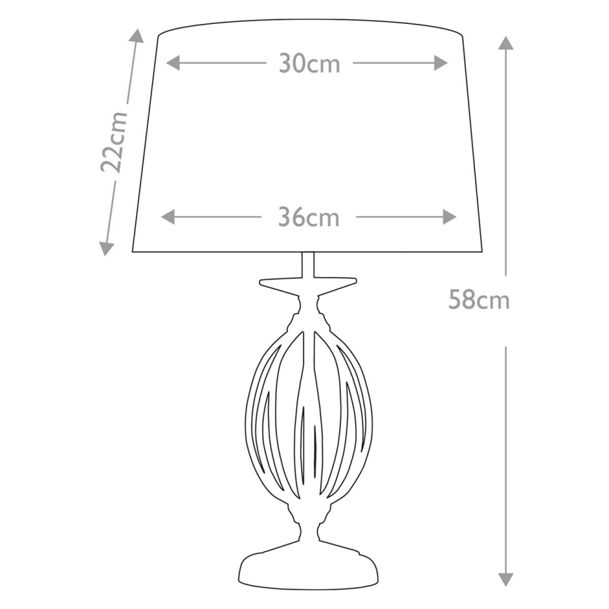 Elstead - Lámpara de mesa AEGEAN 1xE27/60W/230V, acabado en bronce
