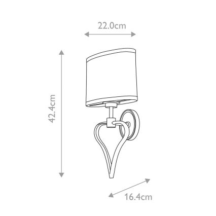 Elstead - Aplique LED de baño FALMOUTH 1xG9/3W/230V + LED/1W IP44