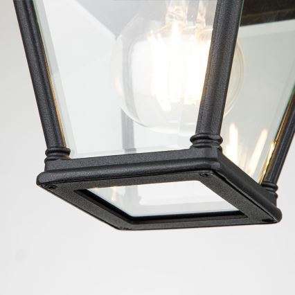 Elstead - Lámpara de techo para exterior BAYVIEW 1xE27/60W/230V IP44 negra