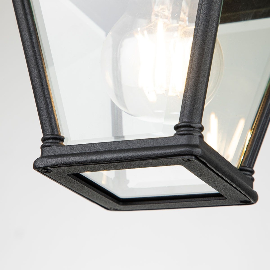 Elstead - Lámpara de techo para exterior BAYVIEW 1xE27/60W/230V IP44 negra