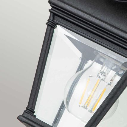Elstead - Lámpara de techo para exterior BAYVIEW 1xE27/60W/230V IP44 negra