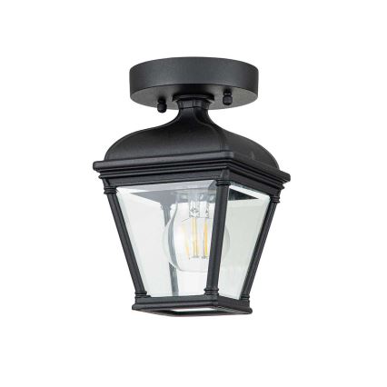 Elstead - Lámpara de techo para exterior BAYVIEW 1xE27/60W/230V IP44 negra