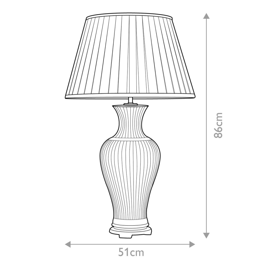 Elstead - Lámpara de mesa DALIAN 1xE27/60W/230V