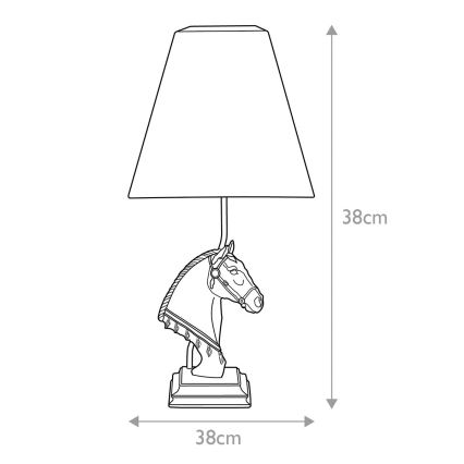 Elstead - Lámpara de mesa ECLIPSE 1xE27/40W/230V