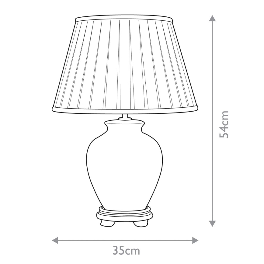 Elstead - Lámpara de mesa LINYI 1xE27/60W/230V