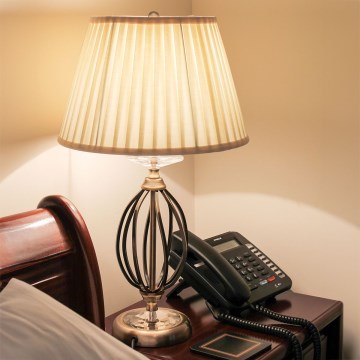 Elstead - Lámpara de mesa AEGEAN 1xE27/60W/230V, acabado en bronce