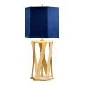 Elstead - Lámpara de mesa APOLLO 1xE27/60W/230V dorado/azul
