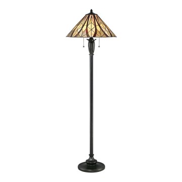 Elstead - Lámpara de pie Tiffany VICTORY 2xE27/60W/230V