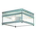 Elstead - Lámpara de techo exterior HOLBORN 2xE27/60W/230V IP44 turquesa