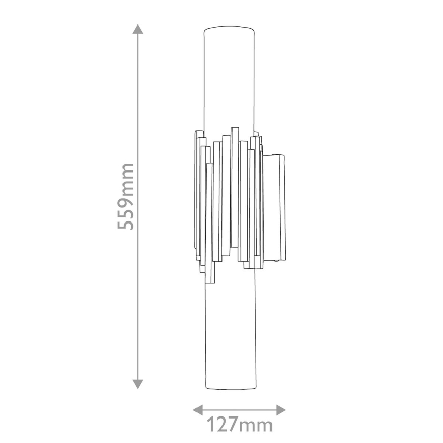 Elstead - Aplique de pared LED para baño MARVELE 2xG9/4W/230V IP44