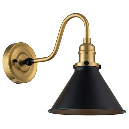 Elstead PV1-AB-MB - Aplique de pared PROVENCE 1xE27/60W/230V dorado/negro