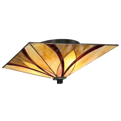 Elstead - Lámpara de techo Tiffany ASHEVILLE 2xE27/60W/230V