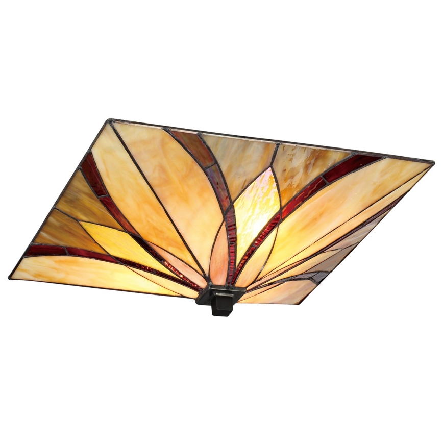 Elstead - Lámpara de techo Tiffany ASHEVILLE 2xE27/60W/230V