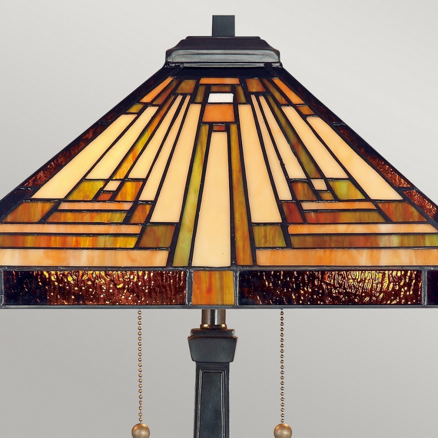 Elstead - Lámpara de sobremesa Tiffany STEPHEN 2xE27/60W/230V