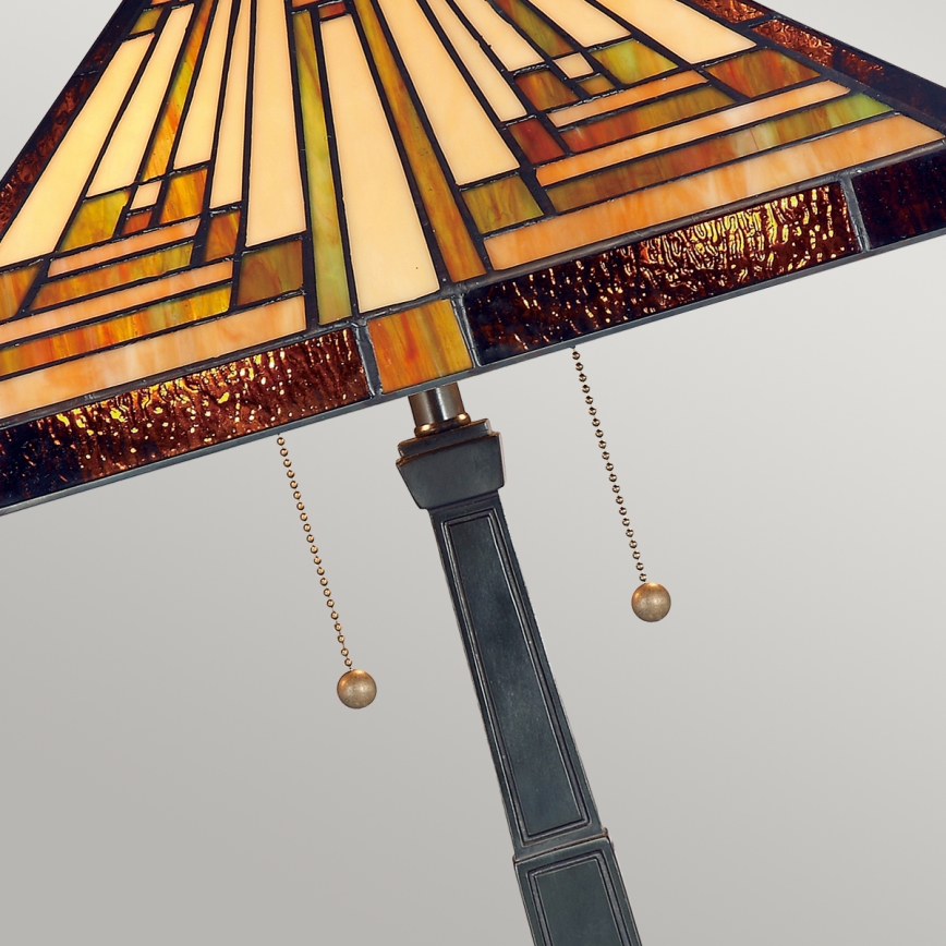 Elstead - Lámpara de sobremesa Tiffany STEPHEN 2xE27/60W/230V