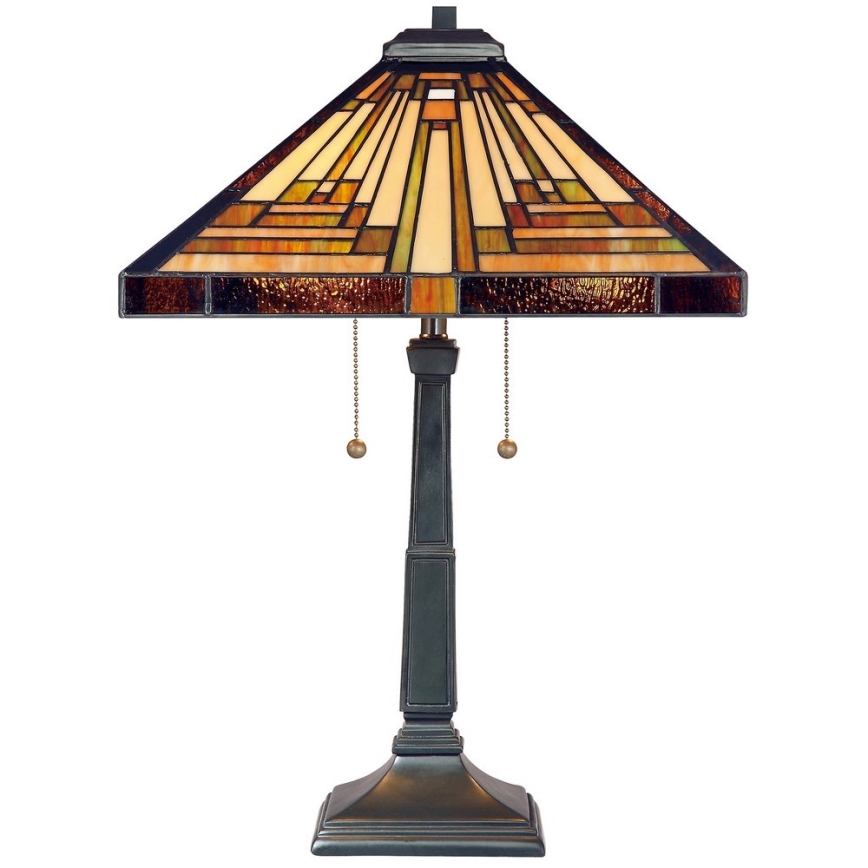 Elstead - Lámpara de sobremesa Tiffany STEPHEN 2xE27/60W/230V