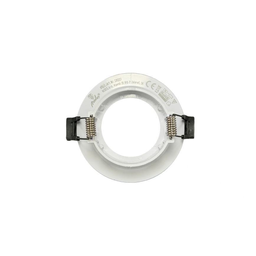 Embellecedor para luminaria empotrable GU10, diámetro 8,6 cm, blanco