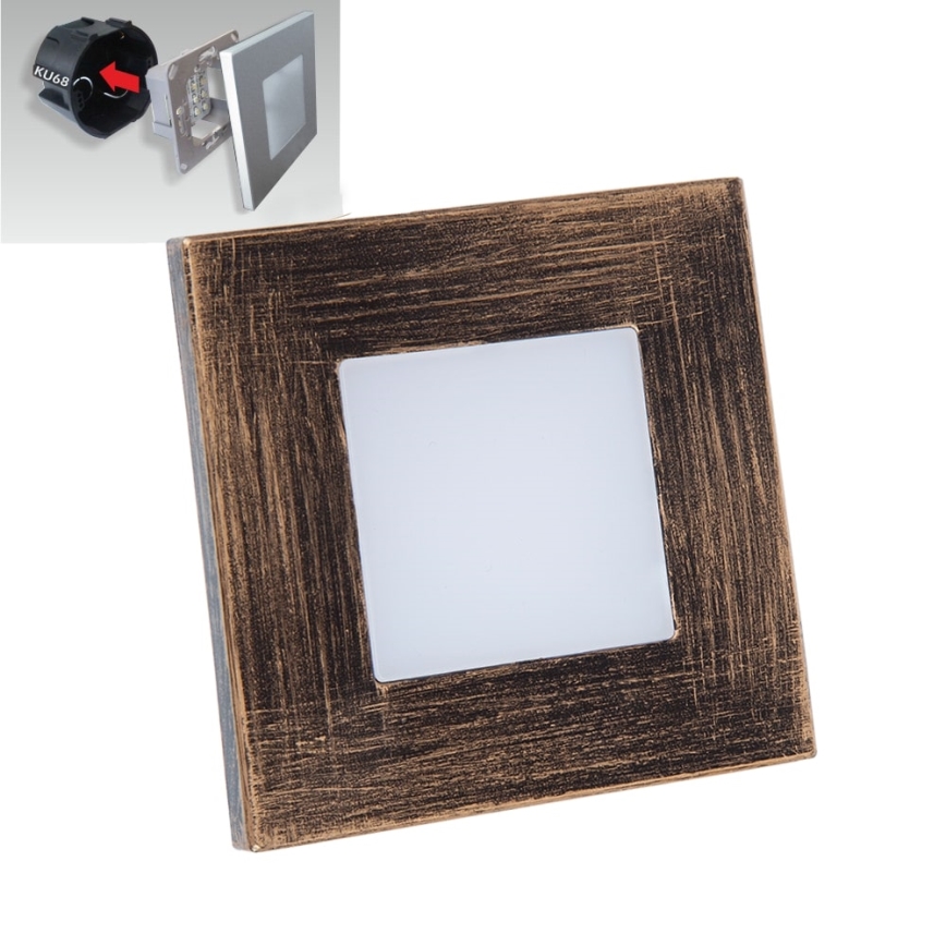 Emithor 48341 - Lámpara LED de orientación STEP LIGHT 16xLED/1W/230V 4000K