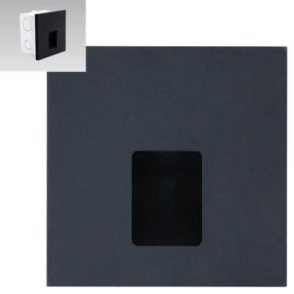 Emithor 70425 - Lámpara LED para escaleras VIX LED/1W/230V 4000K negra