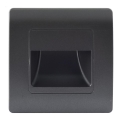 Emithor 70438 - Iluminación de la escalera LED STEP LIGHT LED/1W/230V 4000K negro
