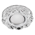 Emithor 71094 - Lámpara empotrada LED CRYSTAL FIX 1xGU10/50W + LED/3W TIRA