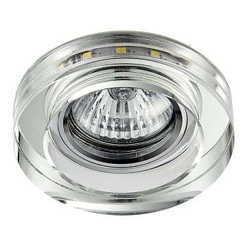 Emithor 71104 - Lámpara de techo LED ELEGANT DOBLE LUZ GU10/50W + LED/3W STRIPE