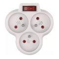 Enchufe con interruptor 3x10A/230V