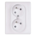 Enchufe doble para el hogar FRENCH 250V/16A