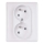 Enchufe doble para el hogar FRENCH 250V/16A