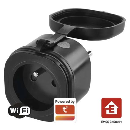 Enchufe exterior inteligente GoSmart 3680W/230V/16A Wi-Fi Tuya IP44