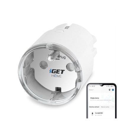 Enchufe inteligente con medición de consumo 3680W/230V Wi-Fi Tuya