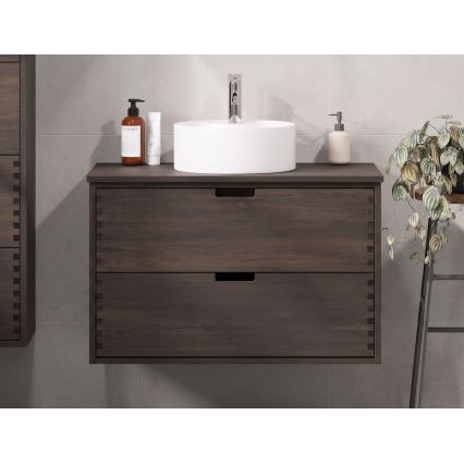 Encimera para lavabo FOREST 100 cm marrón/roble
