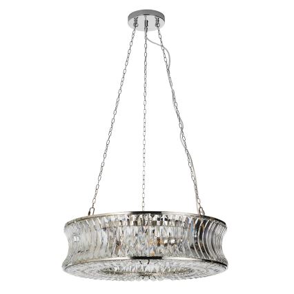 Endon 104528 - Lámpara colgante con cadena 6xE14/6W/230V cromo brillante