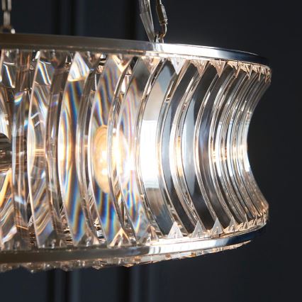 Endon 104528 - Lámpara colgante con cadena 6xE14/6W/230V cromo brillante