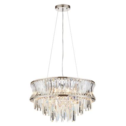 Endon 104530 - Lámpara de araña con cadena 9xE14/6W/230V cromo brillante