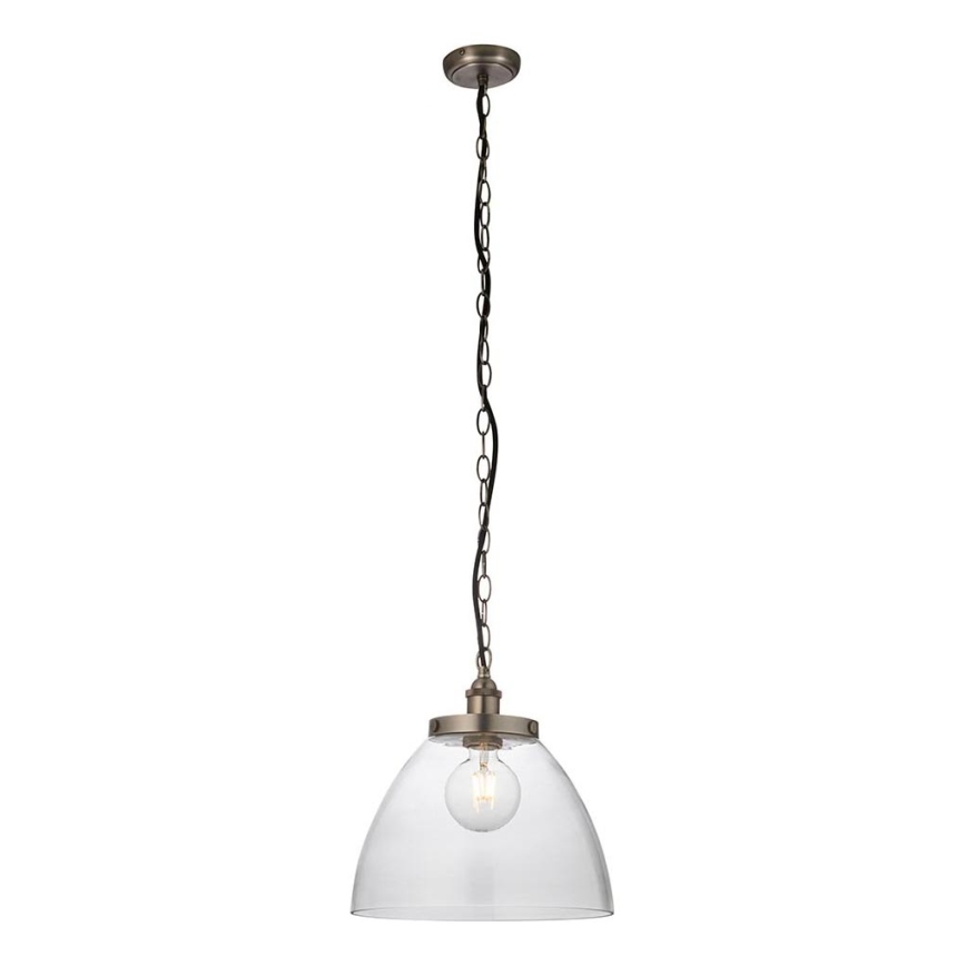 Endon 106896 - Lámpara colgante con cadena HANSEN 1xE27/10W/230V cromo mate