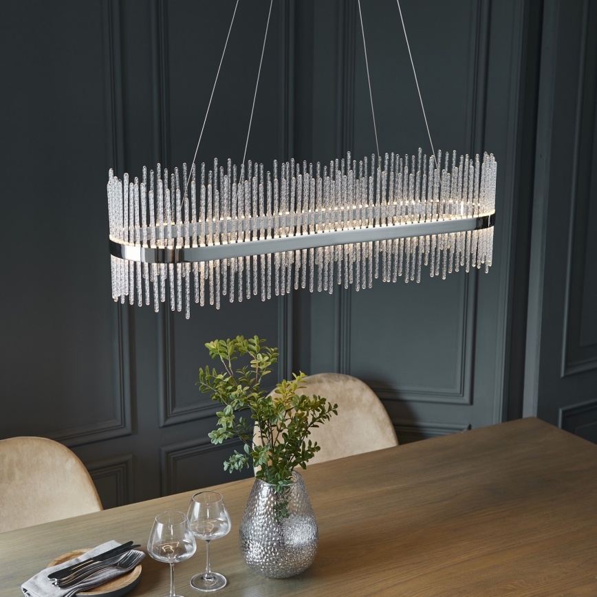 Endon 107109 - Lámpara colgante LED con cable LED/47W/230V 3000K acabado en cromo brillante