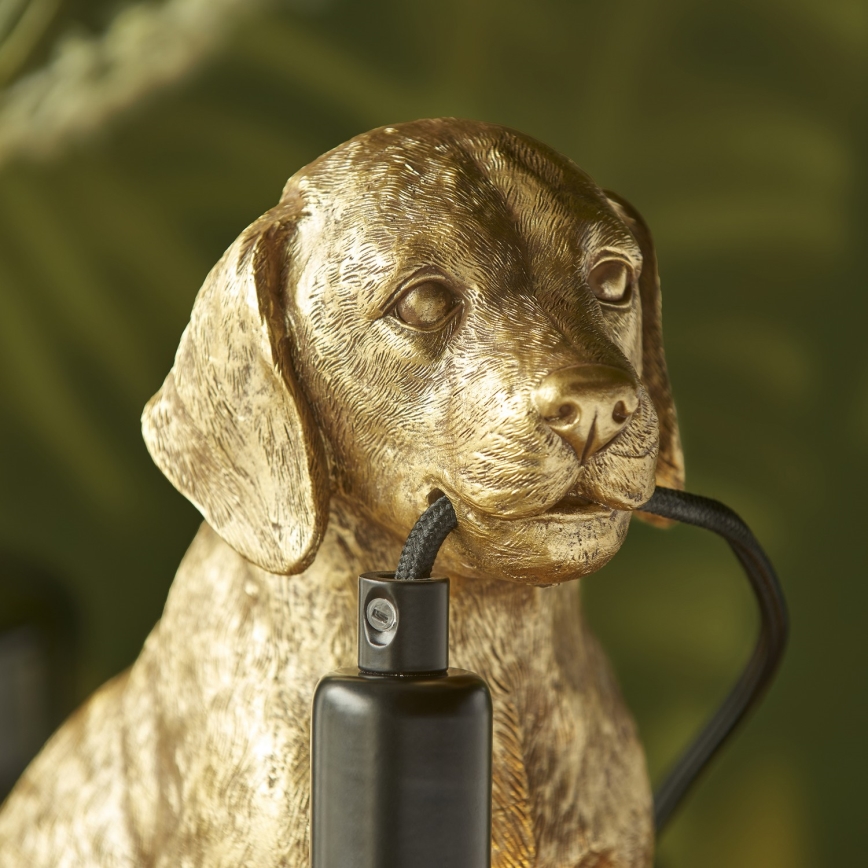 Endon 107364 - Lámpara de mesa PUPPY 1xE14/7W/230V dorado