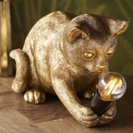 Endon 107389 - Lámpara de mesa KITTEN 1xE14/7W/230V dorado
