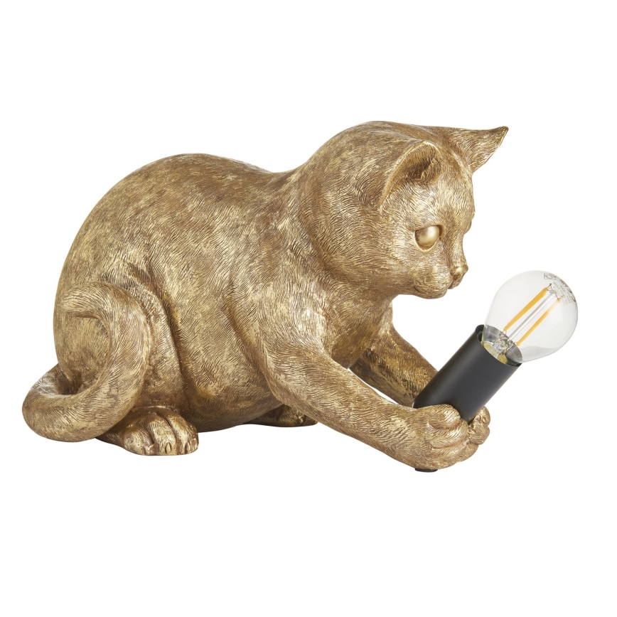 Endon 107389 - Lámpara de mesa KITTEN 1xE14/7W/230V dorado