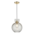 Endon 107948 - Lámpara colgante con cable 1xE27/10W/230V dorado/gris ahumado