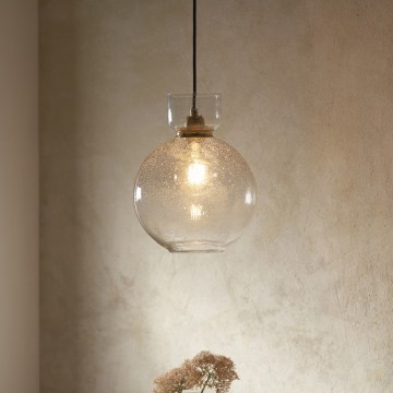 Endon 107948 - Lámpara colgante con cable 1xE27/10W/230V dorado/gris ahumado