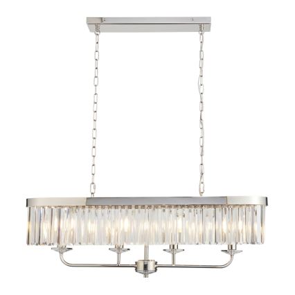 Endon 109058 - Lámpara colgante con cadena 4xE14/6W/230V, cromo brillante