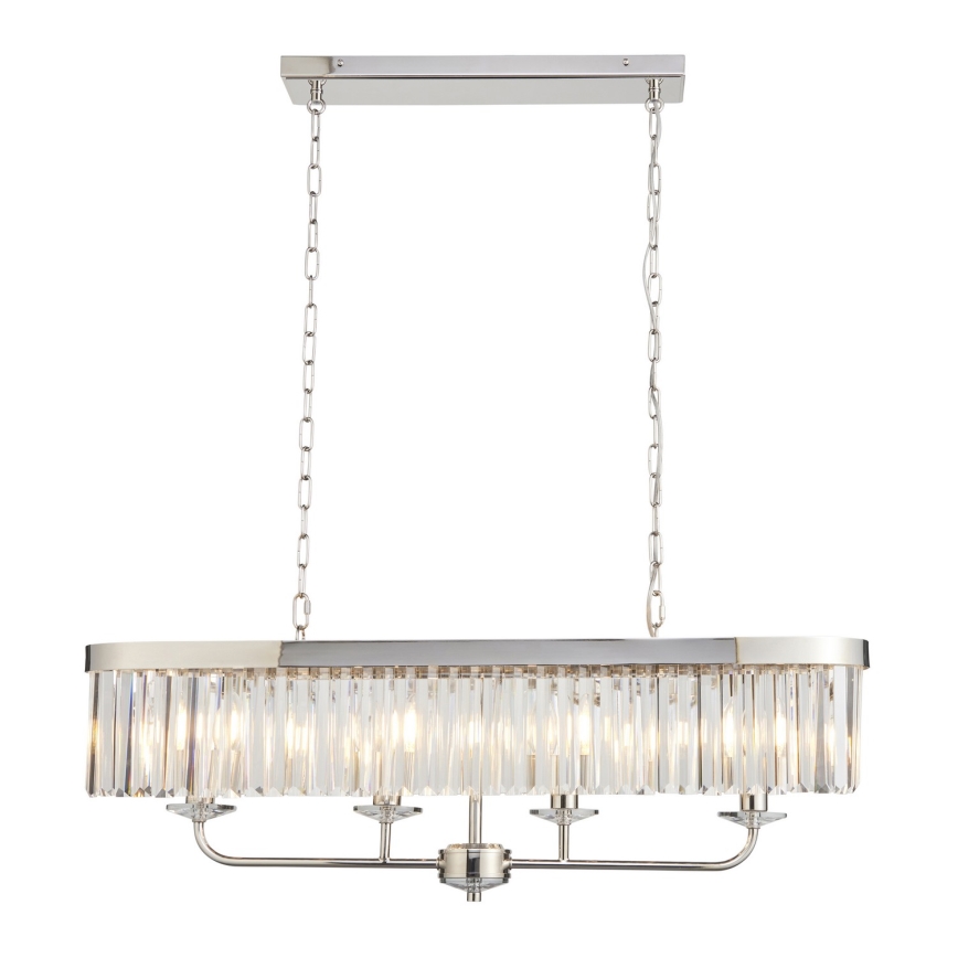 Endon 109058 - Lámpara colgante con cadena 4xE14/6W/230V, cromo brillante