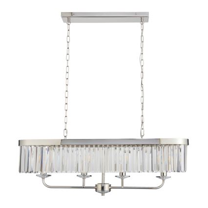 Endon 109058 - Lámpara colgante con cadena 4xE14/6W/230V, cromo brillante